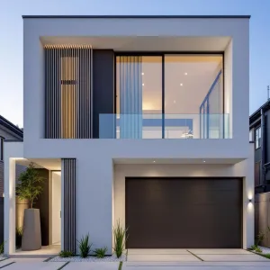 Geometric Zen with a Glassy Grin