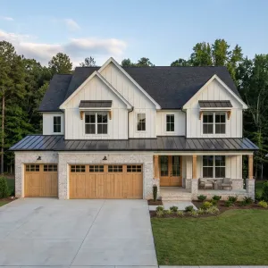 Woodland Triple Garage Farmhouse