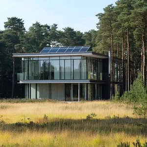 Solar-powered Glass Cube