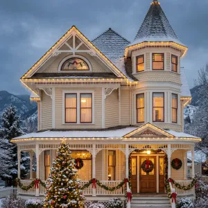 Turreted Snowglow Christmas Keepsake Home