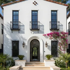 Sunwashed Loggia With Juliet Grilles