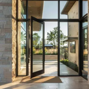 Pivoting Glass Doors