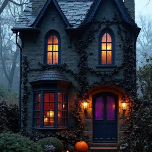Gothic Whimsy: A Mystical Halloween Scene