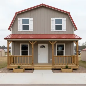 Red-Ridge Porch Barn Cottage