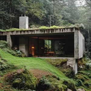 Underground Bunker With Green Roof