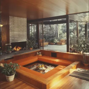 Sunken Living Rooms for a Cozy Feel