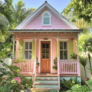 Pretty Pink Palace in the Tropics