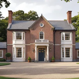 Elegant Georgian Estate With Brick Facade