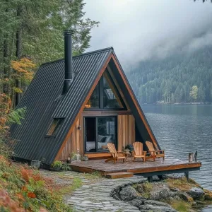 Cozy Escape: A-Frame Cabin by the Lake