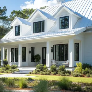 Charming White Cloaked Abode: A Porch Story