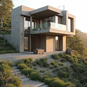Modern Oasis: Concrete Castle in the Clouds