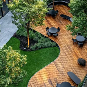 Swirl of Serenity Through Verdant Hues