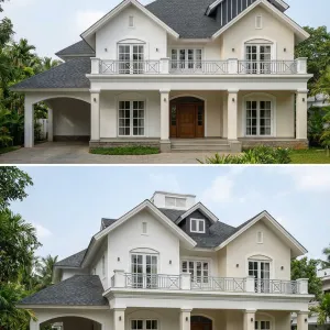 Bright Veranda Colonial Revival Family Home