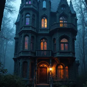 Enchanted Gothic Glow: A Halloween Night’s Tale
