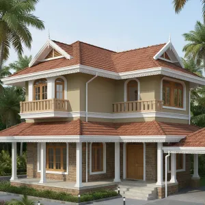 Gabled Verandah Villa With Lace Trim