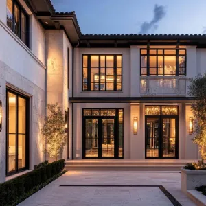 Twilight Sophistication with a Courtyard Embrace
