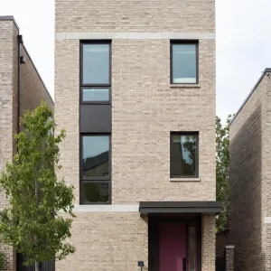 Urban Brick Tower With Playful Door