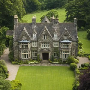 Exquisite Stone Abode with Lush Lawn