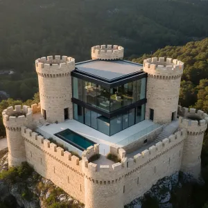 Skybox Keep Over Stone Ramparts