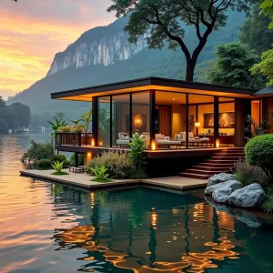 Rustic Reflection: A Tiny Marvel By The Lake
