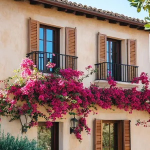 Rustic Wooden Shutters With Aged Patina