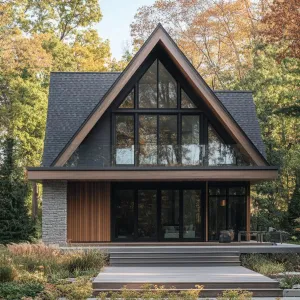 Preview of A-Frame Allure: The Contemporary Craftsman Cottage