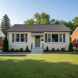 Soft Gray Modern Cottage Ranch