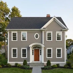 Warm Door Cool Taupe Colonial Charm