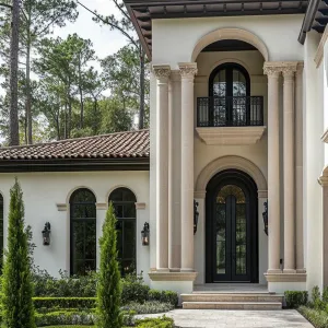 Pillared Perfection Among Pine Sentinels