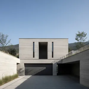 Valley Slot Concrete Residence