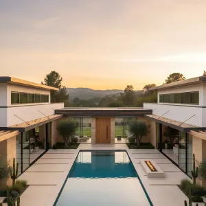 Desert Modern Courtyard Pool Escape