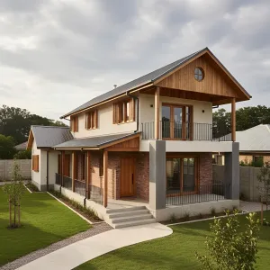 Harvest Gable Timber Porch Residence