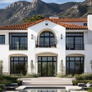 Majestic Terracotta Retreat with Mountain Majesty
