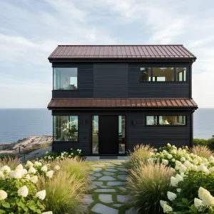 Sleek Shoreside Sanctuary: A Modern Marvel