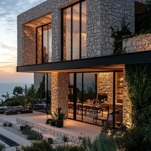 Coastal Retreat of Stone Splendor