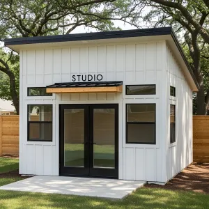 Whimsical White Retreat with Double Doors