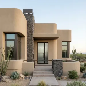 Sandstone Curve Desert Modern Adobe