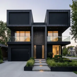 Twin Void Atrium House