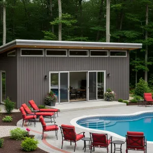 Modern Poolside Sanctuary
