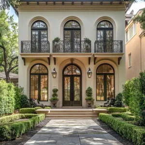 Contemporary Elegance: A French Façade Fantasy