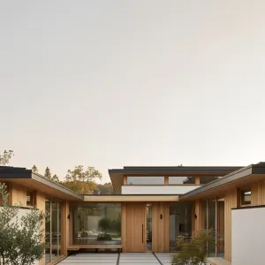 Stone Grid, Cedar Courtyard Flow
