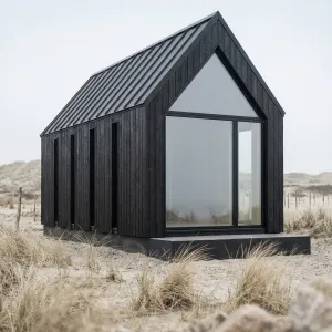 Coastal Charred Timber Lookout Cabin