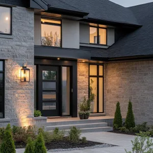Serene Stone Sanctuary with Twinkling Lights