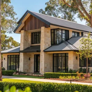 Sunlit Symphony: A Stone Dream House