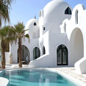 Tunisian-style Beach House With Traditional Domes