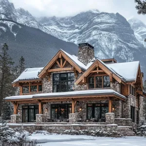 Mountain Mansion: A Winter Wonderland Retreat