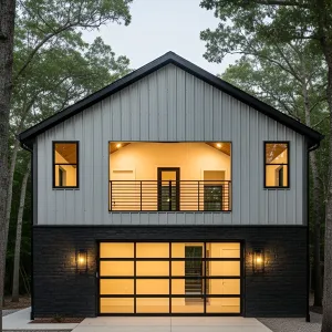 Barn Charm: Modern Marvel with Mega Garage