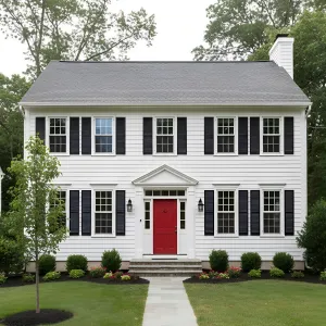 Red Door Federal Revival
