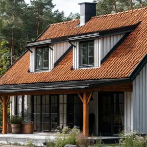 Cottage Serenity Beneath Amber Tiles