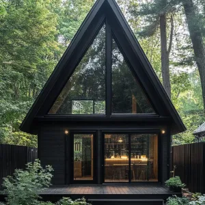 Modern A-Frame Charm in the Woods